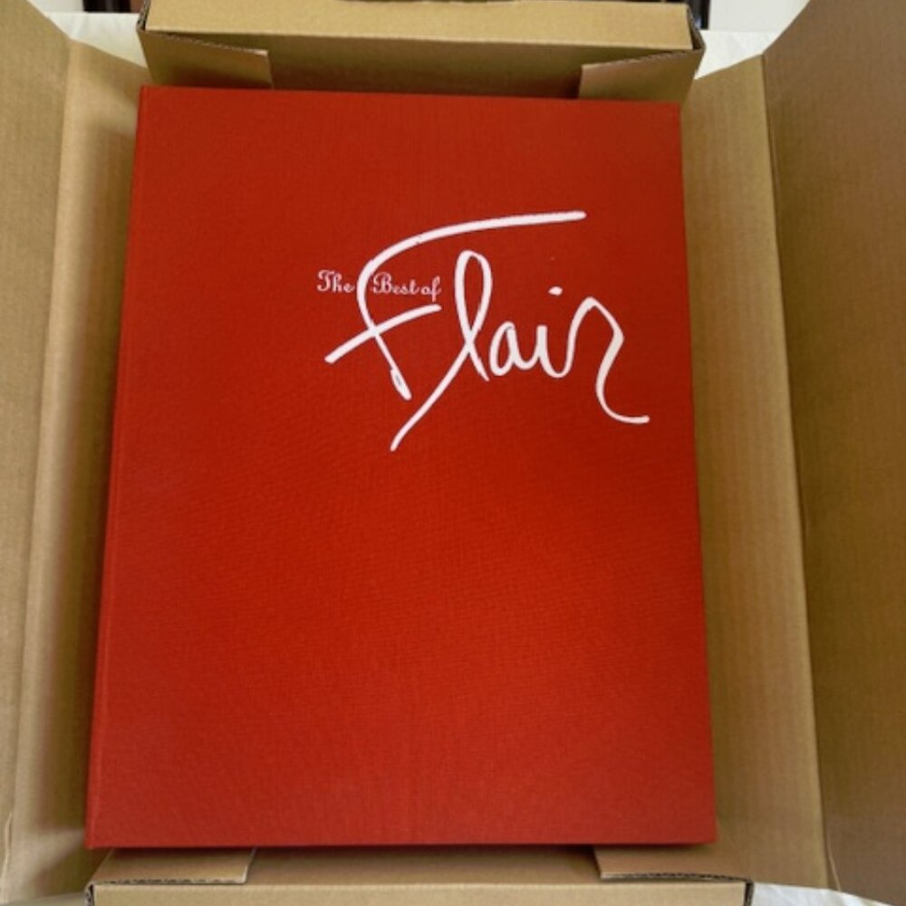 Fleur Cowles Signed 1999 The Best of Flair Fashion Magazine HC w/Slipcase